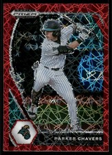 2021 Panini Prizm Draft Picks Prizms Red Velocity #196 Parker Chavers - BB