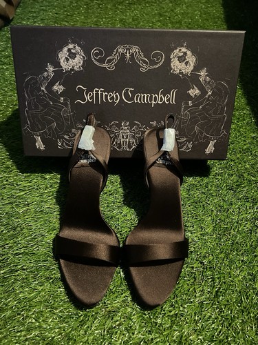 Jeffrey Campbell Heels Brown Coffee Satin Size 6.5