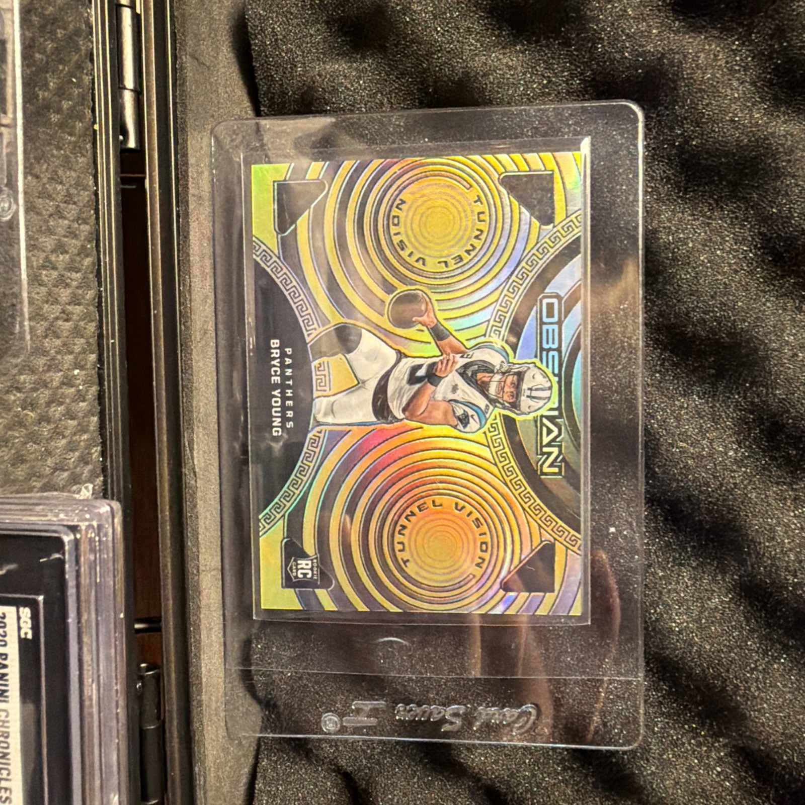 2023 Panini Obsidian Tunnel Vision Bryce Young Gold Flood Electric Etch /10 (RC)