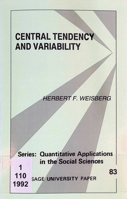 Central Tendency and Variability Quantitative Applications in the Social Science