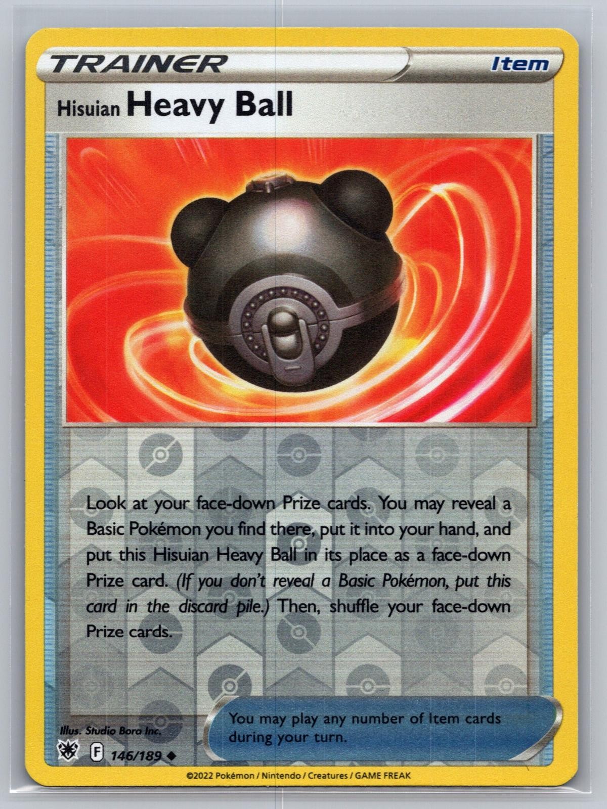 Hisuian Heavy Ball 146/189 UC Astral Radiance Pokemon Reverse Holo NM