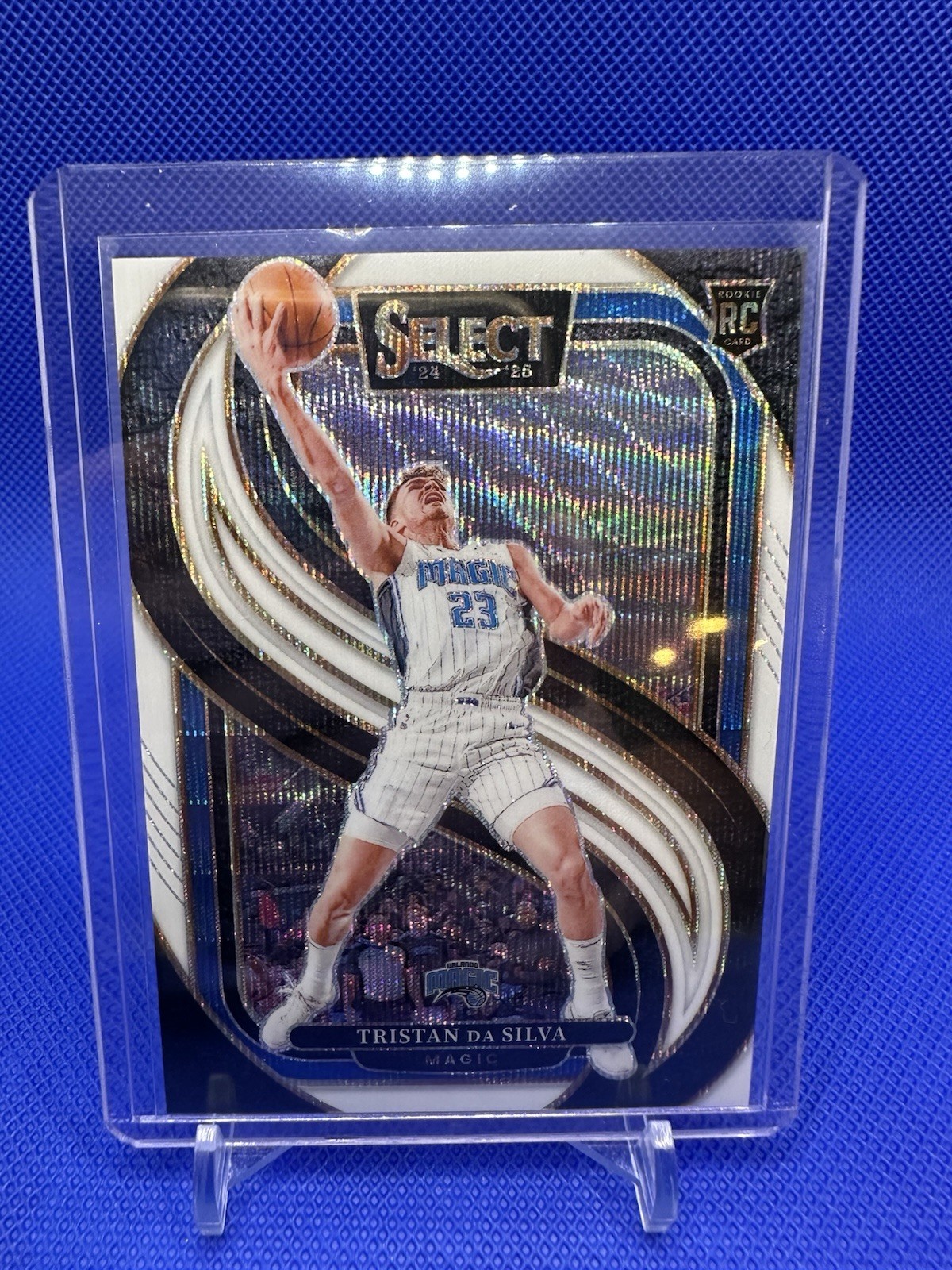 Tristan Da Silva 2024-25 Panini Select Premier Level White Wave Prizm /99 RC