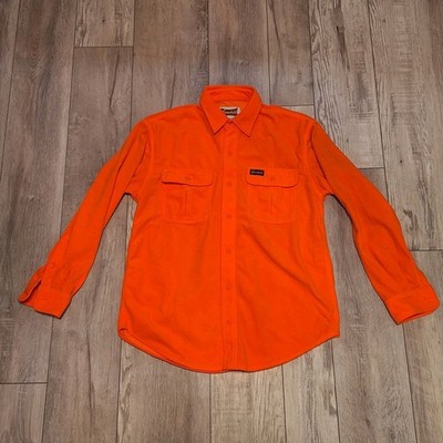 Vintage GAMEHIDE Blaze Orange Pocket Field Shirt Medium Soft Flannel Hunting