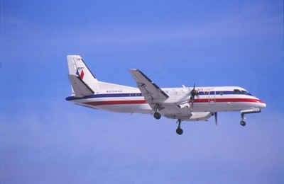 Dia N259AE Saab 340B American Eagle Airlines Flugzeug 35mm ungerahmt O23-5-1