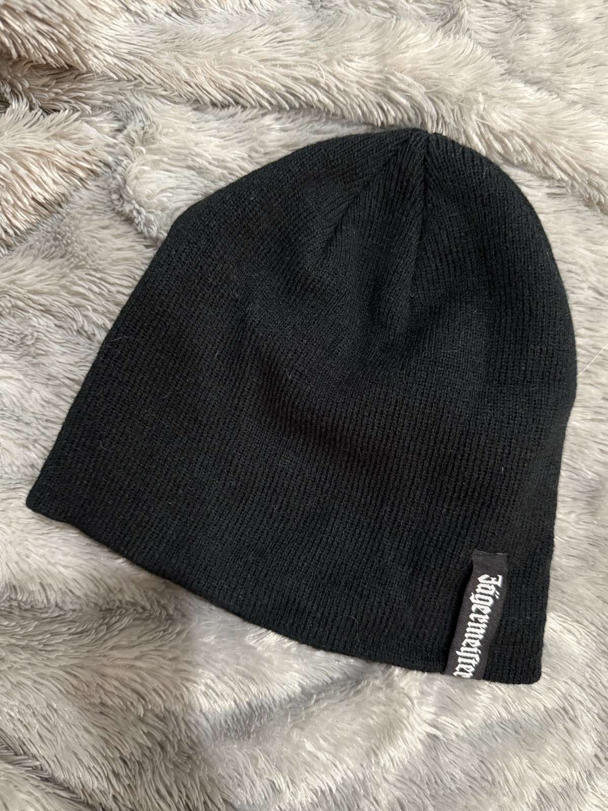 Jägermeister Hombres Negro Gorro Snowboard Esquí Invierno Ropa Shots Bar Fiesta