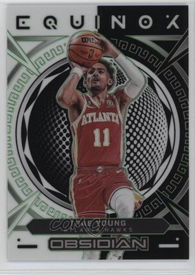 2022-23 Panini Obsidian Equinox Electric Etch Green 10/25 Trae Young #15 7y2