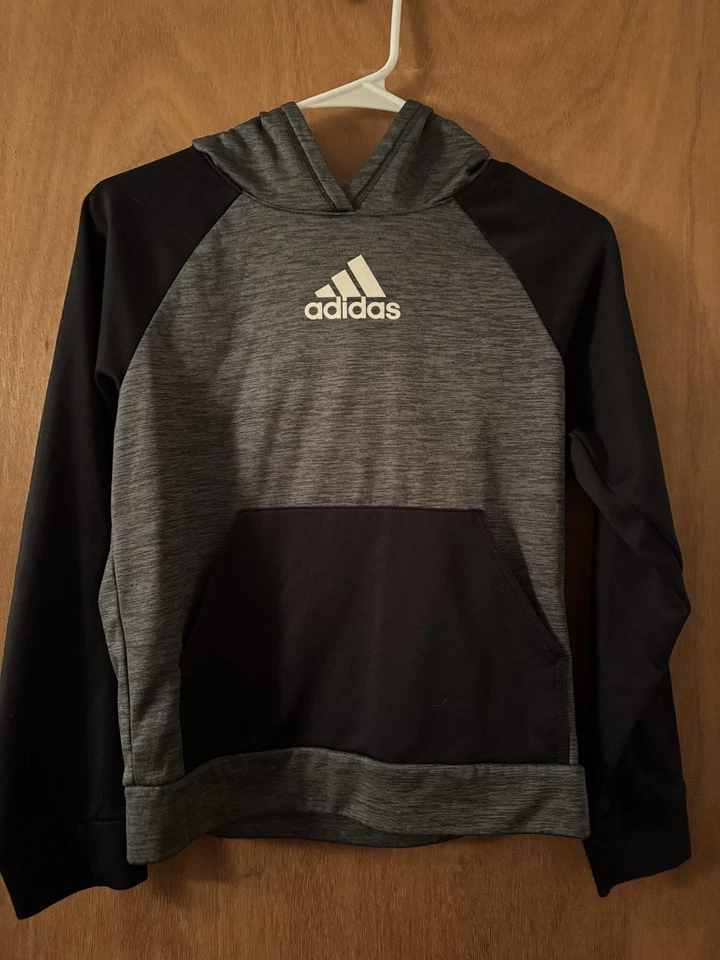 Adidas Grey Youth Set Boy's Tracksuit 2pc Jacket Size Medium 10-12 - Image 4 of 4