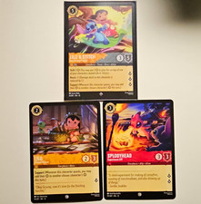 Disney Lorcana Attack Of The Vine 3-Card Lot Lilo And Stitch