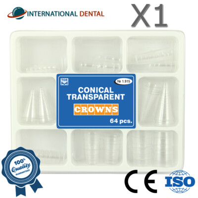 Dental Restoration Conical Transparent Crowns Preforms Matrices Matrix 64pcs