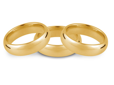 EHERING 9 KT GELBGOLD 2 3 4 5 6 7 8 mm KOMFORT PASSFORM LEICHT MITTELSCHWER