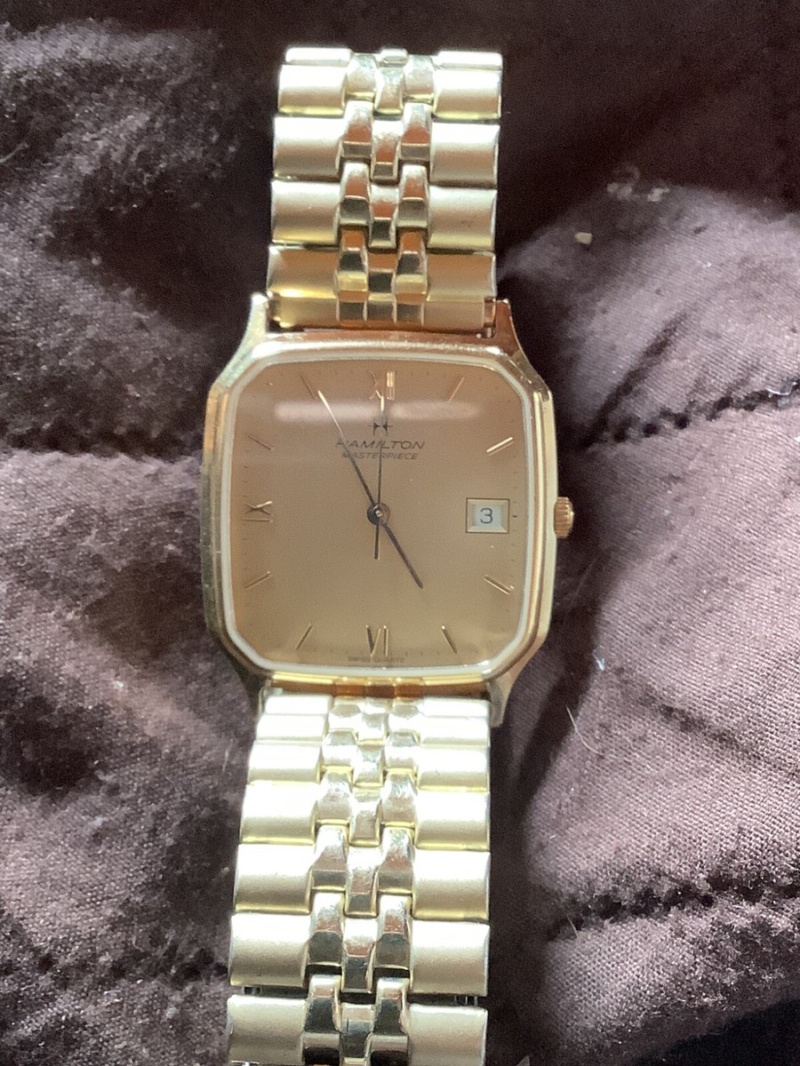 VINTAGE 1990's HAMILTON MASTERPIECE 9742 MEN'S WRIST WATCH, QUARTZ