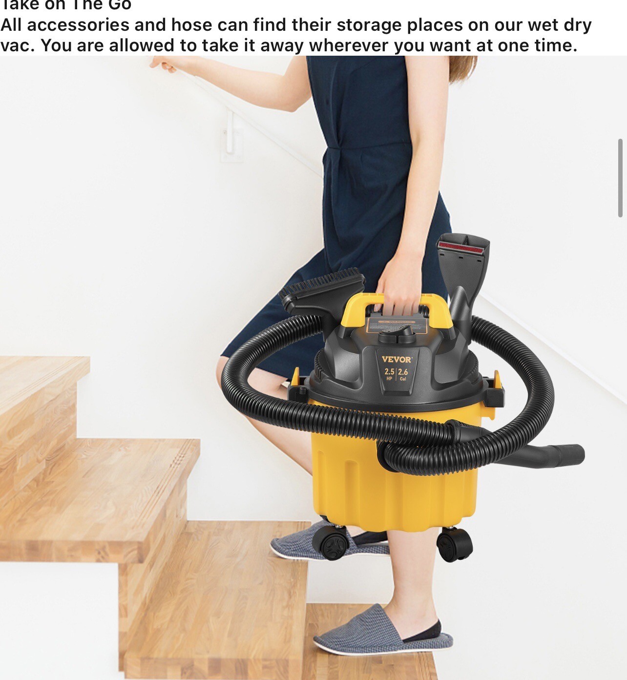 Wet Dry Indoor Outdoor Vacuum Cleaner 800 Watt Multipurpose Suction And