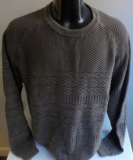 THE TERRITORY AHEAD Cotton Blend Crewneck Pullover Sweater Brown SZ XL