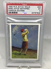 1930 Wills Famous Golfers #23 Miss Joyce Wethered PSA 5