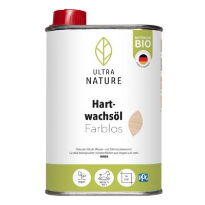 Ultra Nature Hartwachsöl 0,25 L - Farblos - für beanspruchte Holzoberflächen
