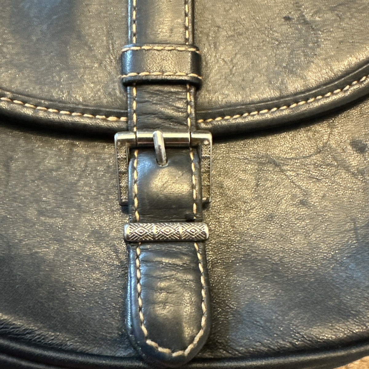 Nine West Black Leather Sling Bag ✨vintage genuine leather Vintage 90s Nine West Black Leather Shoulder Bag main image 2