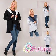 Modern Women's Coat Hoodie Outdoor Cape Pockets Mantle Welt Size 10-12 Ft1140