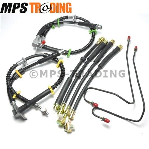 Range Rover Sport 2005 to 2013 Front and Rear Flexi Brake Hoses 8 Part Kit - Picture 1 of 7