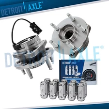 Front Wheel Hub & Bearings with 10pc Wheel Lug Nuts for Saturn Aura Chevy Malibu