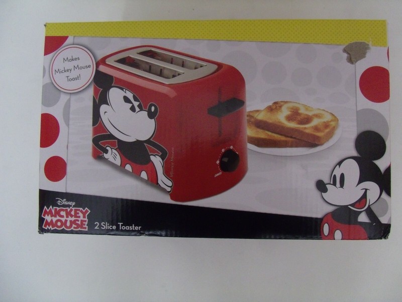 Disney Mickey Mouse 2 Wide Slice Toaster Mickeys Logo