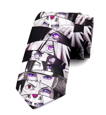Naruto  Characters Dojutsu  Eyes Fashion Novelty Anime Tie