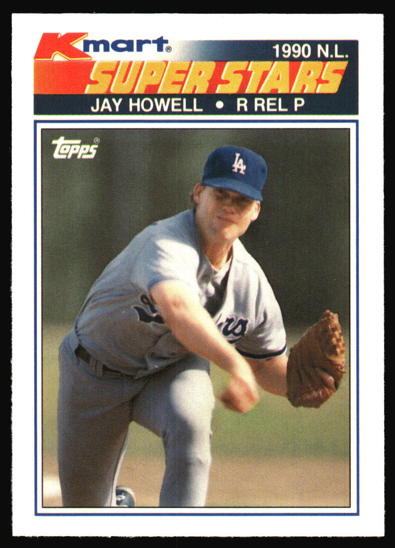 1990 Topps Kmart Super Stars Jay Howell #13 Los Angeles Dodgers
