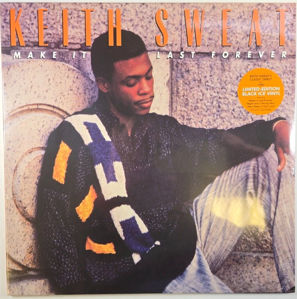 Keith Sweat – Make It Last Forever LP Album vinyl record limited Black Ice 2024 - Image 2 of 4