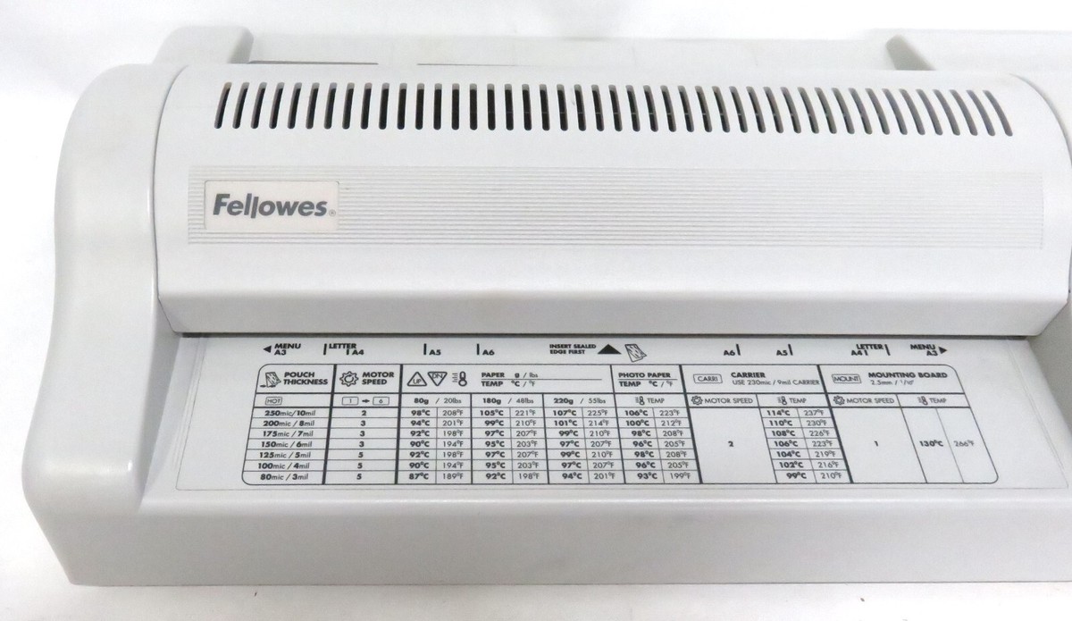 Fellowes Proteus A3 Hot Cold Laminator * For Parts Or Repair 
