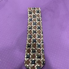 JB BRENT  Co Neck Tie All Silk Hand Crafted Vintage 90s Sand washed