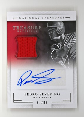 2016 Panini National Treasures #TSM-PS Pedro Severino /99 Signature Materials
