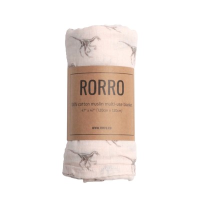 Mila Baby - Dinosaur - Muslin Swaddle