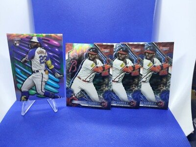 2023 Bowman's Best Michael Harris II Shellacked refractor & base Atlanta Braves