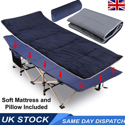 Campbett zum Abklappen mit luxuriöser weicher ausrollbarer Matratze, Kissen und Tragetasche