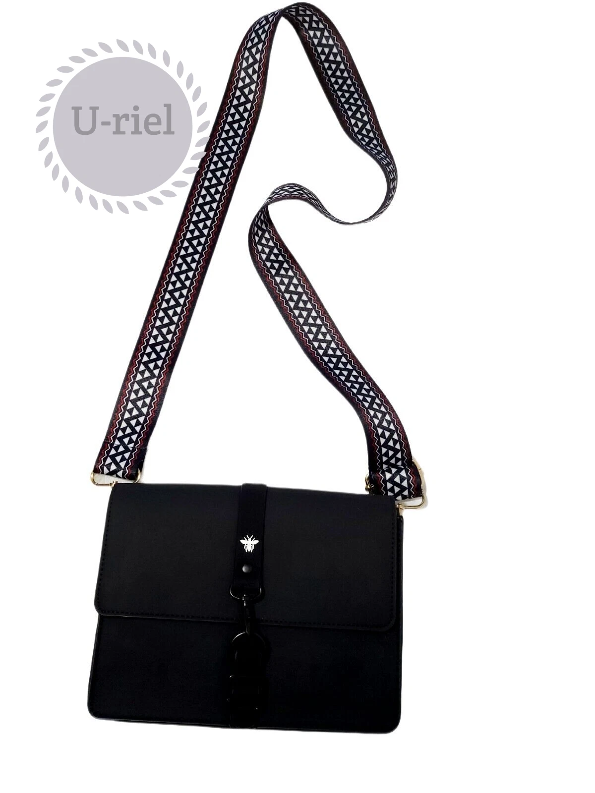 Sac à maquillage Dior Bee noir converti en sac