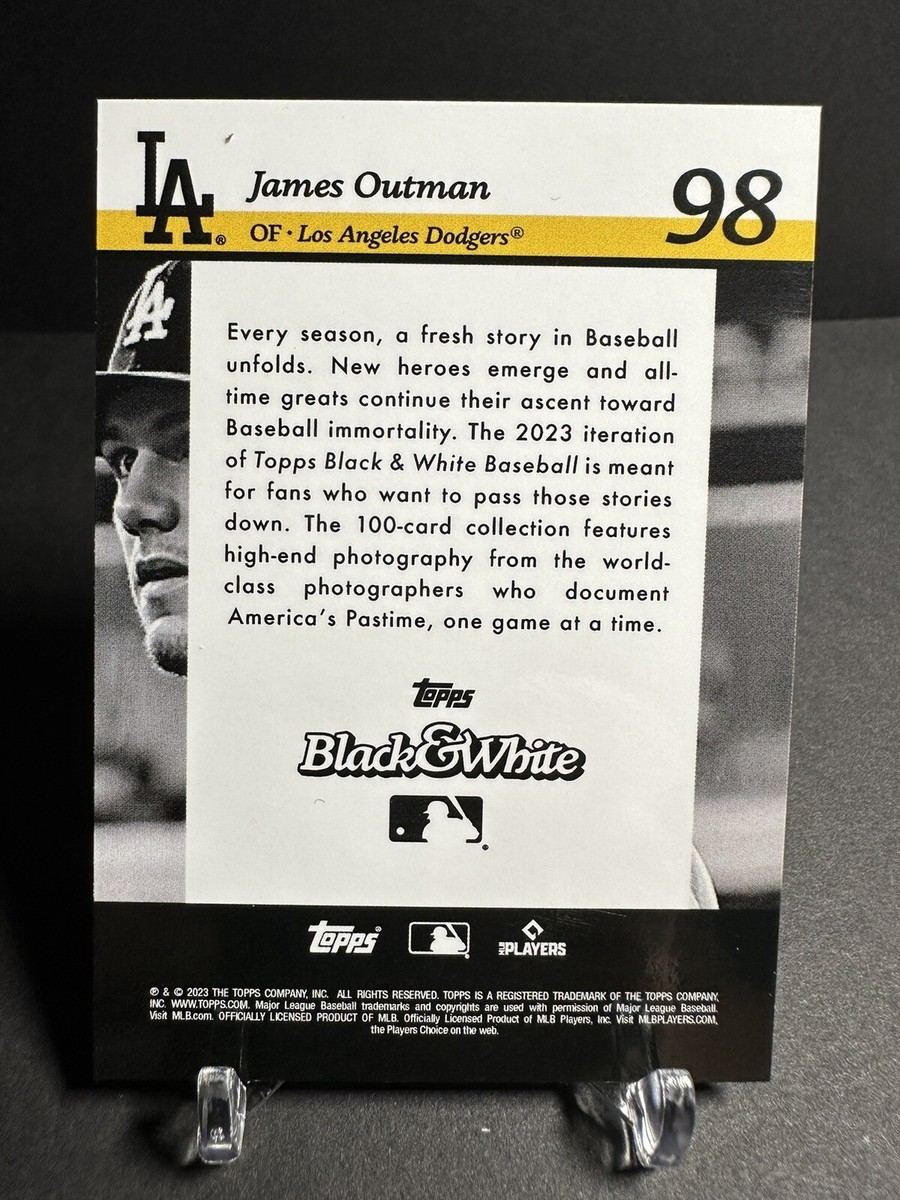 2023 Topps Black And White #98 James Outman Background Color 25/49