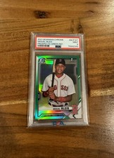 Miguel Bleis 2021 1st Bowman Chrome BCP Green Refractor /99 PSA 9 Mint Rookie