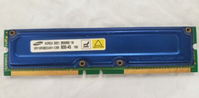 Samsung Memory Rambus RIMM 800-45 256mb/16 RAM MR16R082GAN1-CK8