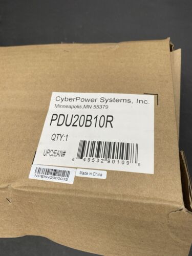 CyberPower Basic 10-Outlet Rackmount PDU 16A 110-120VAC 60Hz PDU20B10R - Picture 2 of 5