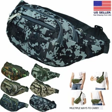 Fanny Pack Bumbag Waist Belt Bag Military Camouflage Hip Outdoor Hiking Fishing