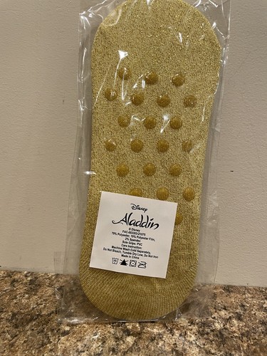 Disney Aladdin Jasmine No Show Socks Sole Grip No Slip Bottom. New. - Picture 2 of 2
