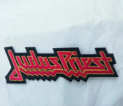 JUDAS PRIEST PATCH ECUSSON Patch thermocollant nom rouge et jaune - Photo 1/2