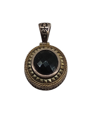 Aufwendiger von TJM Sterling Silber 925 Anhänger Charm Vintage Schmuck