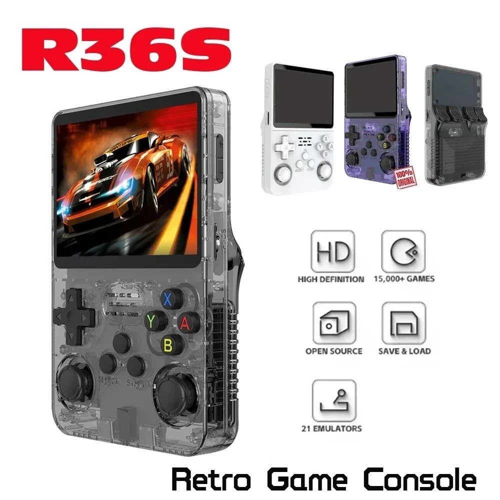 R36S Retro Handheld Video Game Console 64/128GB 20000 Games 3.5