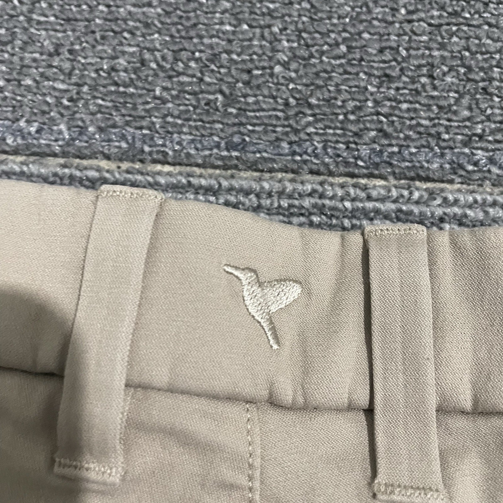 Birddogs Pants Mens 34x28 Beige Unlined Performance Chinos Cotton Blend Stretch*