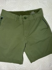 Vineyard Vines Performance Olive Green Stretch Hybrid Golf Summer Shorts Size 8