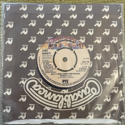 Chris Bennett Giorgio MoroderTheme from Midnight Express 7'' Vinyl Record VG+