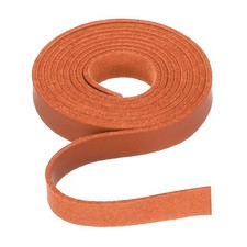 Flat Leather Cord 39 Inch 8mm , for Jewelry Making -1m/Orange Red