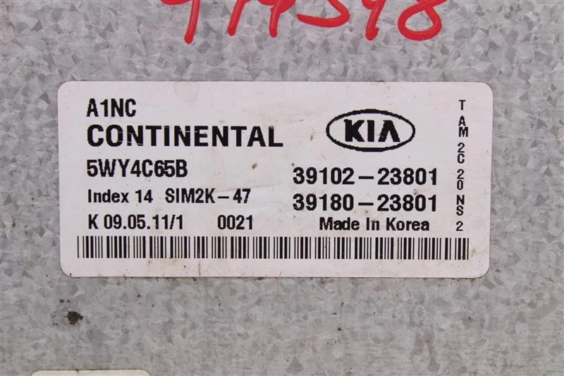 ORDENADOR ECU ECM KIA SOUL 2011 11 3918023801 999548 Foto 4 de 4