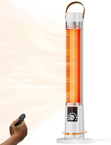 Patio Heater for Outdoor Use, Infrared Electric Outdoor Heater, 1500W Instant...