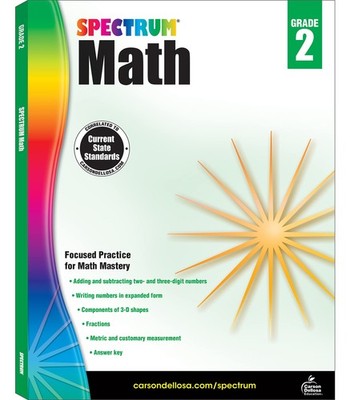 Spectrum Math 2nd Grade Math Workbook, Writing and Counting Numbers, Additio...